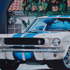 Ford mustang peinture toile voiture